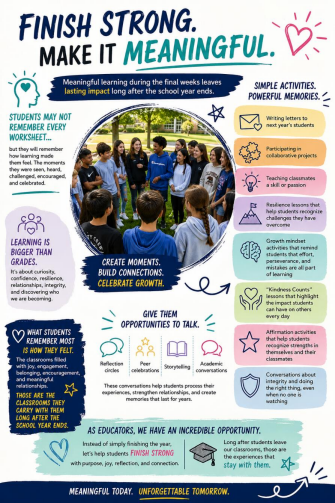 Finishing the School Year with Purpose and Connection 1